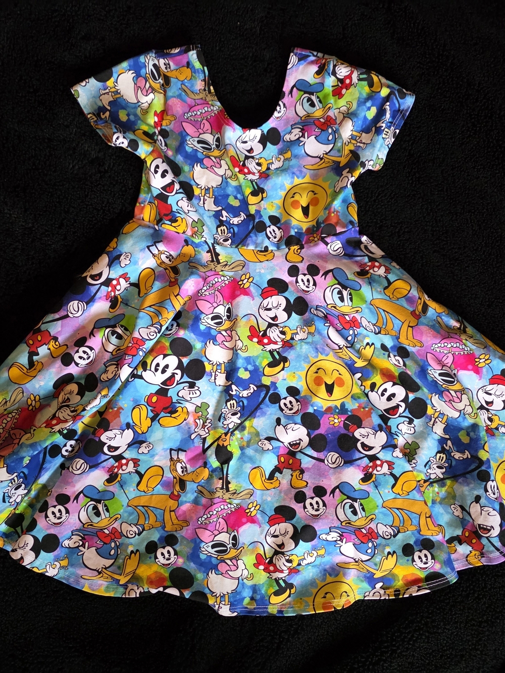 Girls' Disney Mickey & Friends Print Twirl Dress